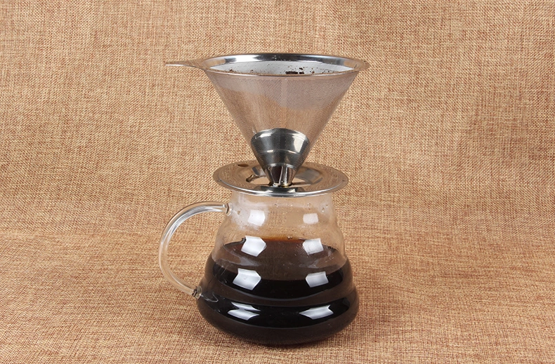 Pour Over Coffee Dripper - Stainless Steel Reusable Drip Coffee Filter