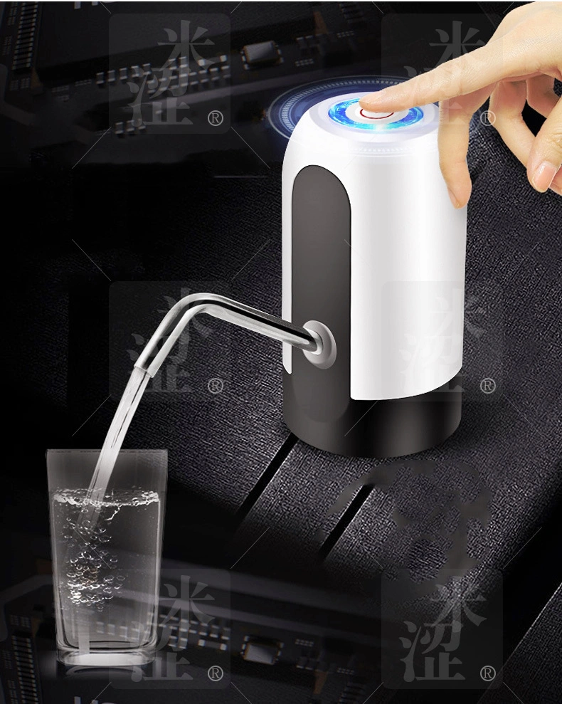 Semi, Automatic Electric Water Pump Dispenser Portable Drinking Water Pump Dispenser Switch with LED Light USB Android Charge Port for Home Kitchen Office