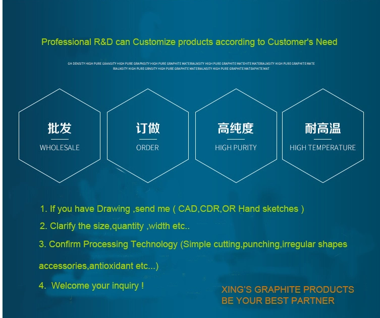 High Purity, High Density Graphite Crucible for Intermediate Frequency High Temperature Frunace