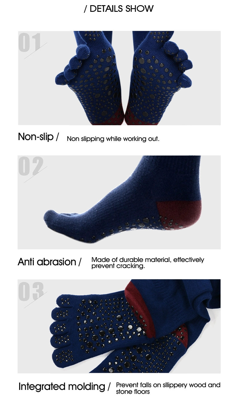 100% Custom Design Non Skid Toeless Yoga Sock