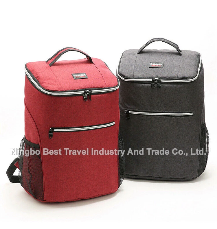 Large Bottle Wine Carrier Bag Cooler Bag Bento Backpack Insulated Thermal Lunch Picnic Bag