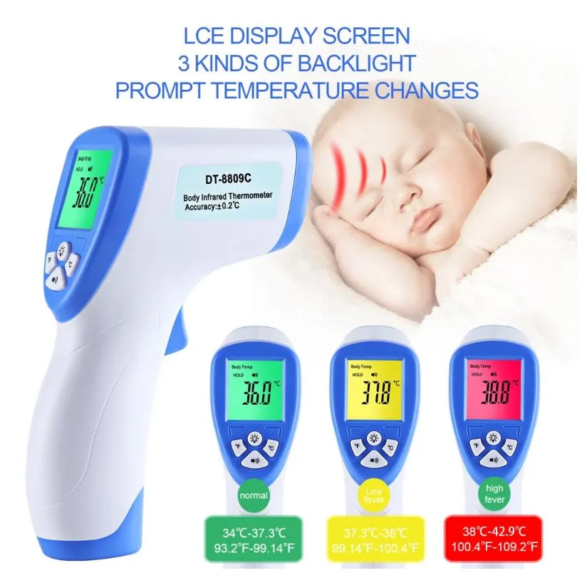 Hot Sale Body Infrared Baby Thermometer Gun Forehead, Digital Laser Infrared Laser Temperature Gun