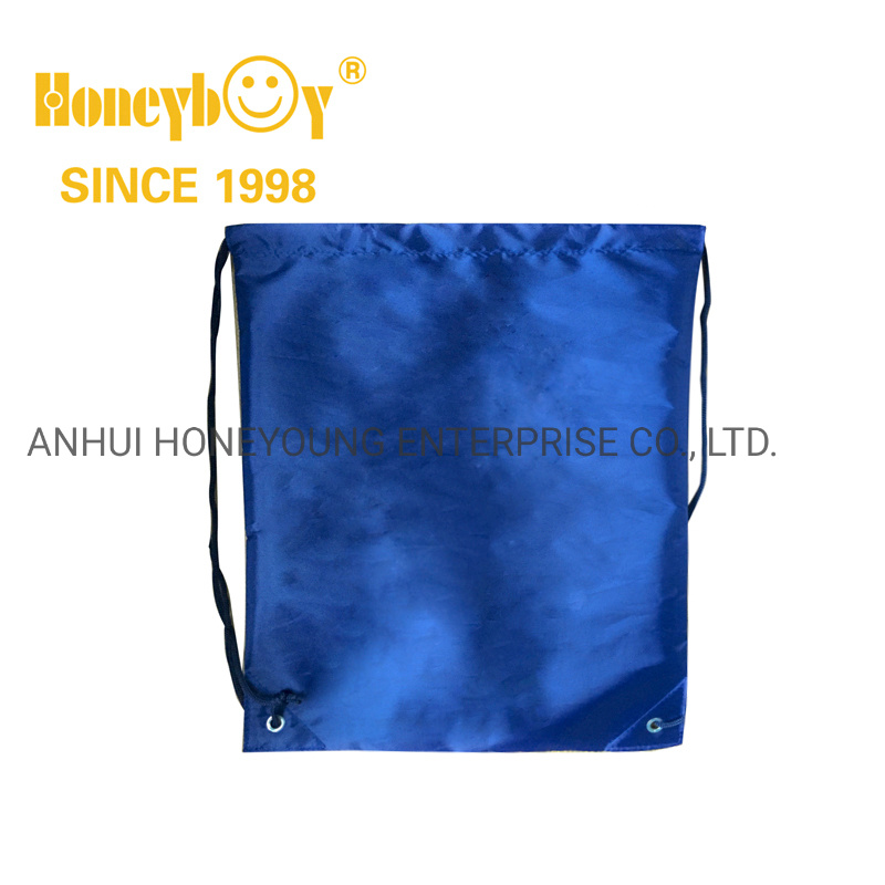 Custom Logo Printed Polyester Gym Bags Training Polyester Waterproof Drawstring Bag