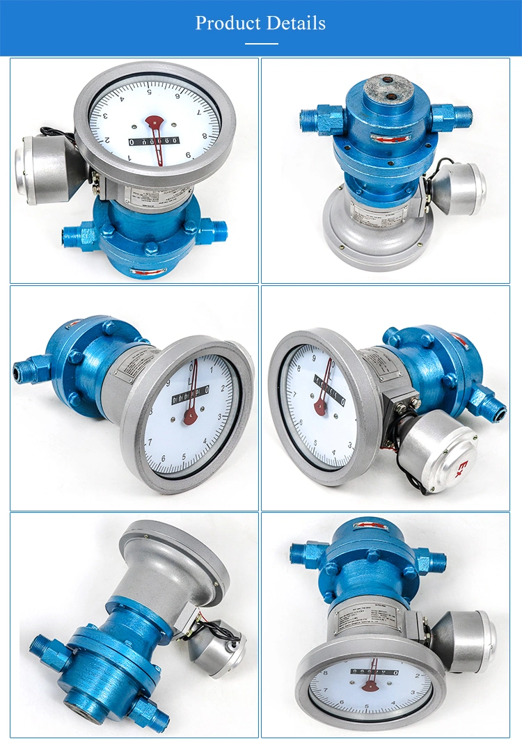 High Viscosity High Accuracy Flow Meter Stainless Steel Oval Gear Flow Meter with Digital Display