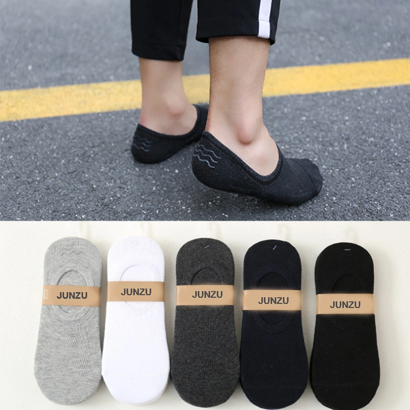 Invisible Ankle Socks Unisex Fashion Ankle Socks Custom Cotton White Black Footie Secret No Show Invisible Hidden Boat Socks Women Ankle Low Cut Summer Sock