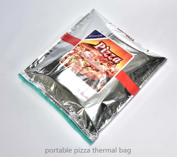 Plastic Pizza Thermal Bag Insulated Pizza Bag Delivery Food Thermal Cooler Bag