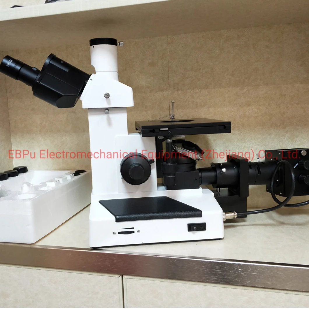 Laboratory Equipment Inverted Metallographic Microscope with CCD Camera and Camera Adapter