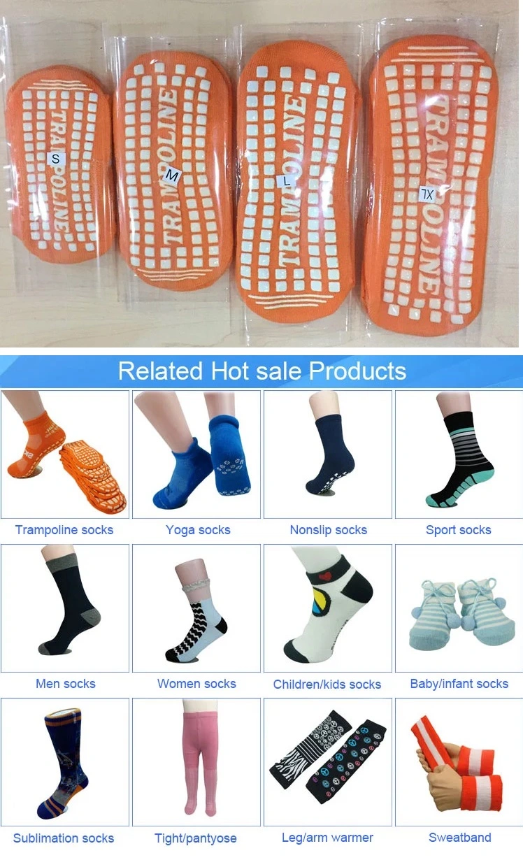 Non-Slip Trampoline Sport Grip Ankle Sports Socks Non-Slip Trampoline Sport Grip Socks Anti Slip Grip Custom Logo Trampoline Ankle Socks Non Slip Athletic Socks