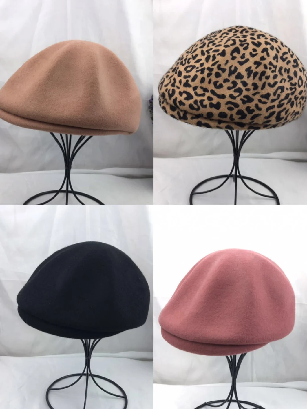 Factory Wholesale 100% Australia Wool Felt Cloche Hat with Felt Bow for Women and Men