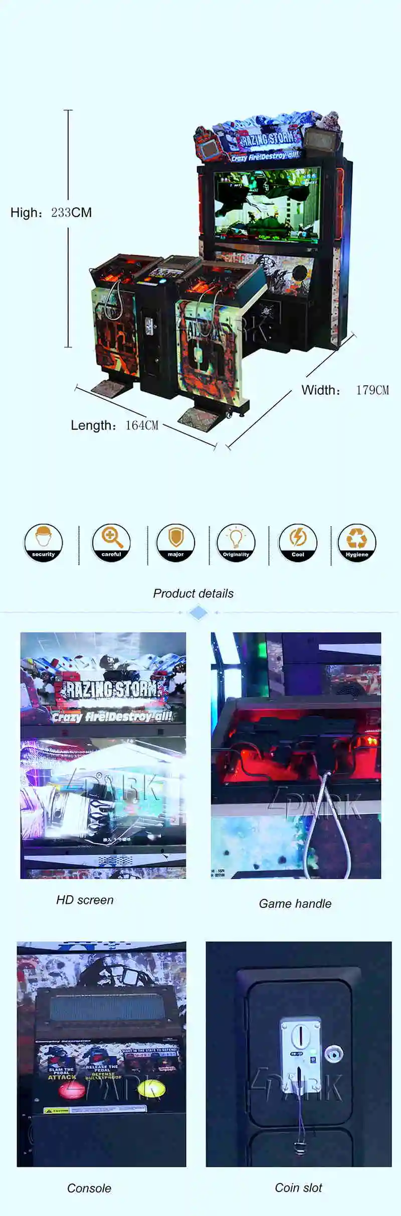 Razing Storm Coin Amusement Video Games Shooting Arcade Game Machine Game Machine Shooting Simulator Game Machine