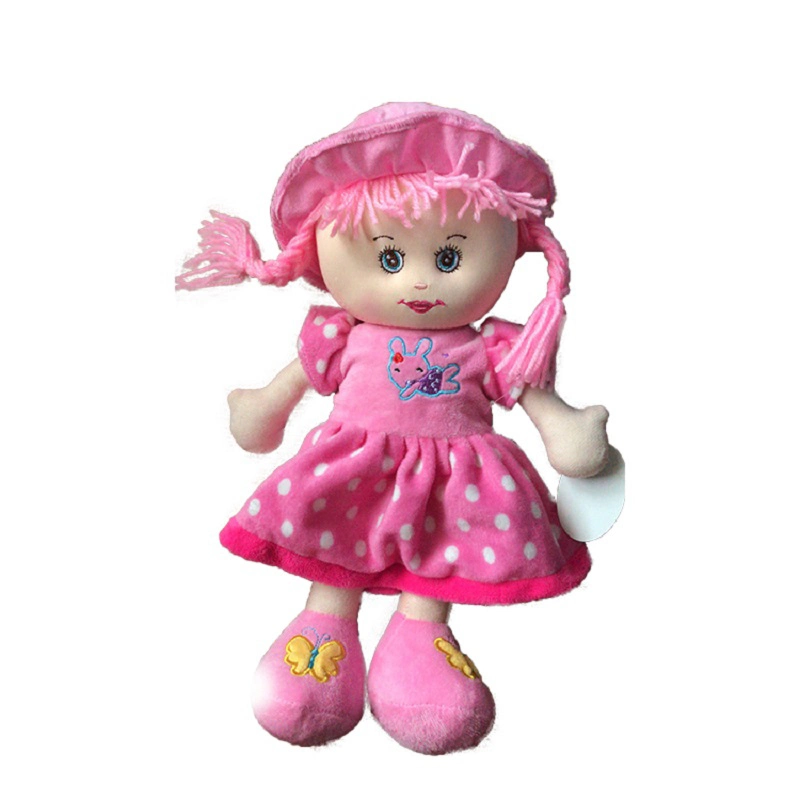 Custom Design Plush Fabric Toy Doll Children Cloth Doll Fashion Rag Doll Toy Cloth Toy Doll