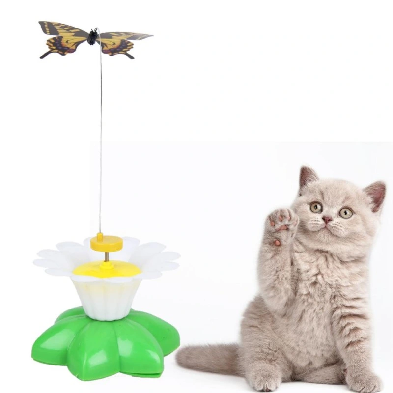 Cat Electric Butterfly Birds Animal Toys Plastic Funny Pet Cats Training Toys