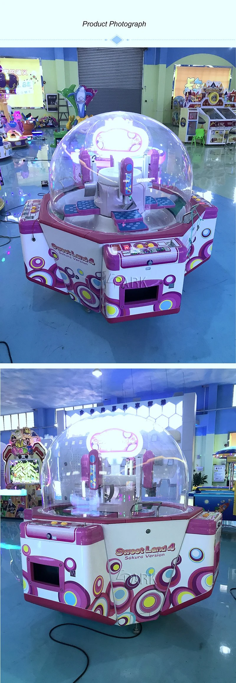 Coin Operated Sweet Candy Vending Arcade Game Machine