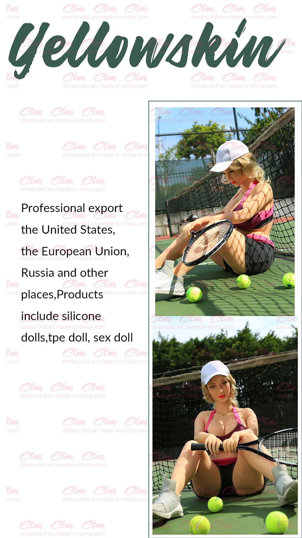 Clm (Climax Doll) 160cm Huge Breast Chest Love Doll Silicone Lifelike Girl Sex Doll Sex Toy