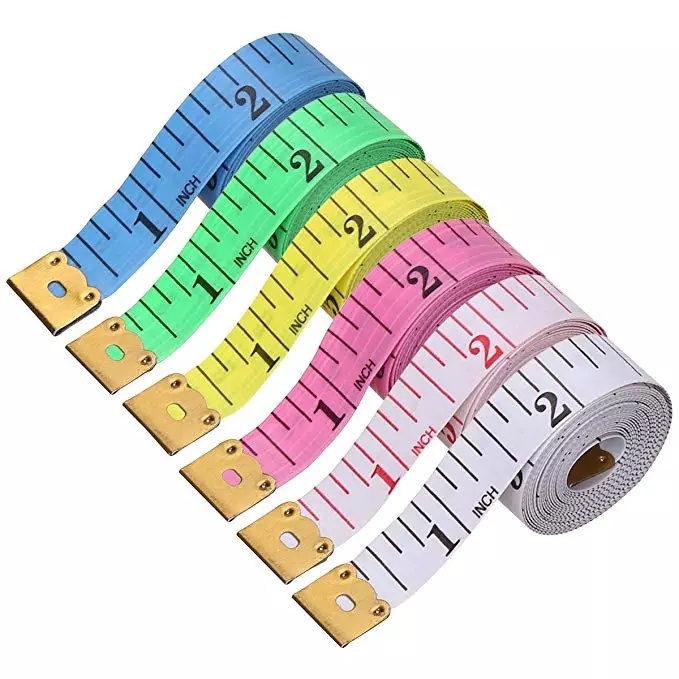 Body Measuring Ruler Sewing Tailor Tape Soft Flat 60 Inch Random Color 1.5 M Sewing Ruler