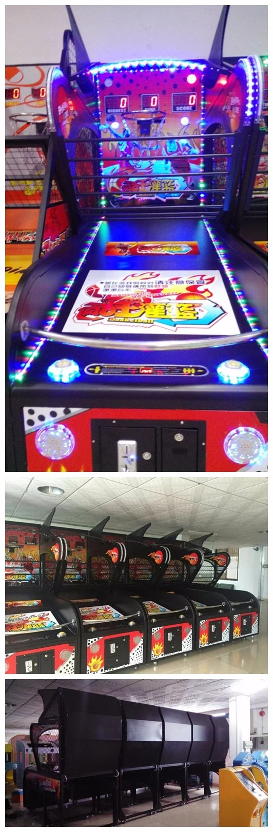 Coin Operated Arcade Basketball Game Machine for Adult