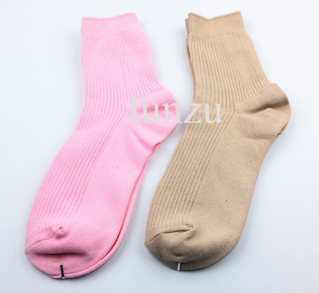 Fashionable Hot Rib Crew Double Needle Rib Cotton Crew Socks Cheap Price Best Quality Function Sports Ankle Crew Sock