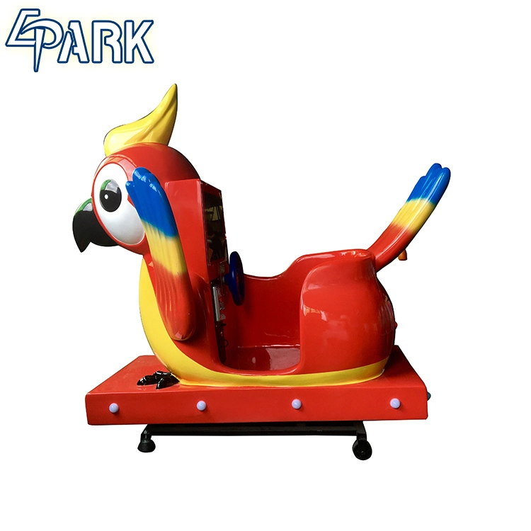 Canton on Bird Parrot with 3D Interactive Screen Kiddie Ride Swing Game Machine Sale Kids