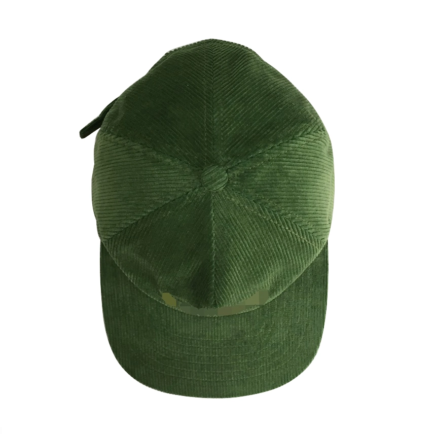 Green Corduroy 5 Panels Snapback Baseball Cotton Polyester Denim Chino Trucker Sports Caps Hats