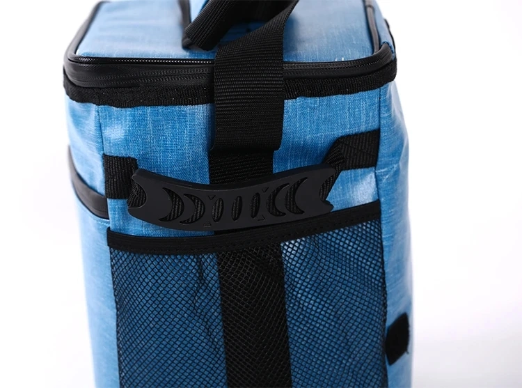 Freezable Best Quality Insulated Zip Closure Foldable Lunch Cooler Bag