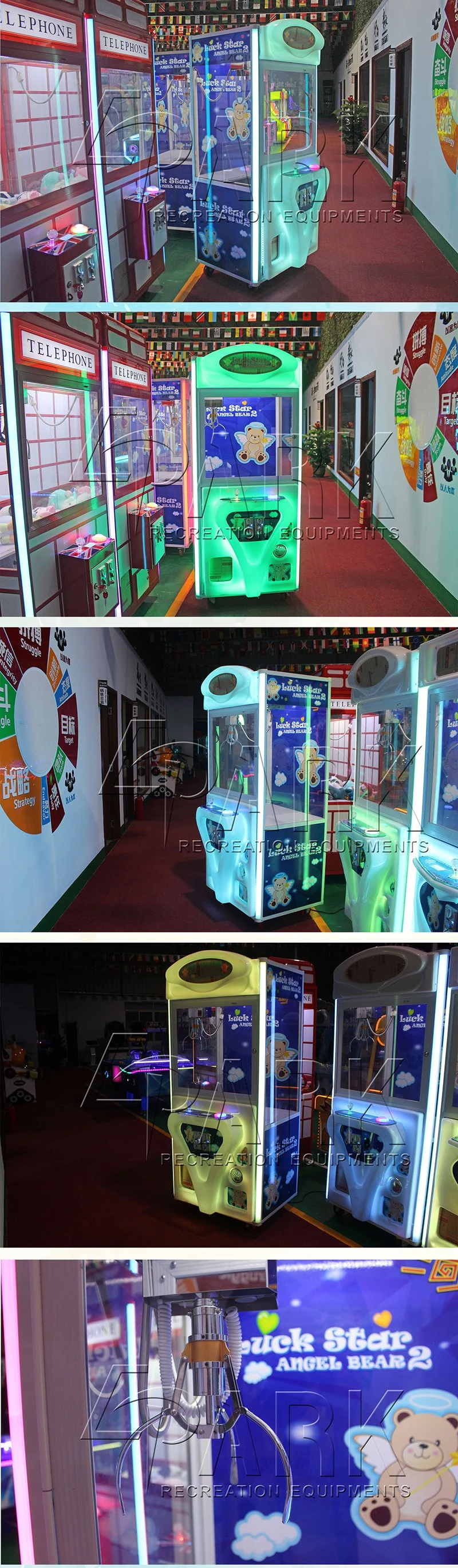 Luck Star 2 Gift Toy Grabber Claw Crane Vending Game Machine