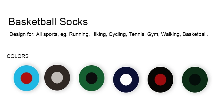 Sports Mens Crew Gym Socks Athletic Cheap Color Sports Socks Running Breathable Basketball Socks