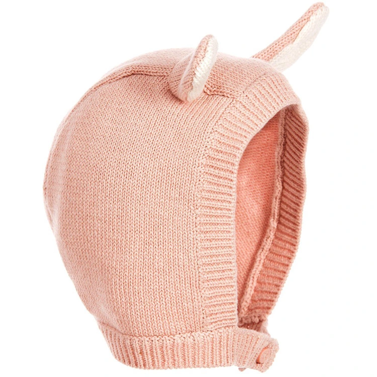 Manufacturer Custom Print Design Knitted Cotton Kids Hat for Boy Girl