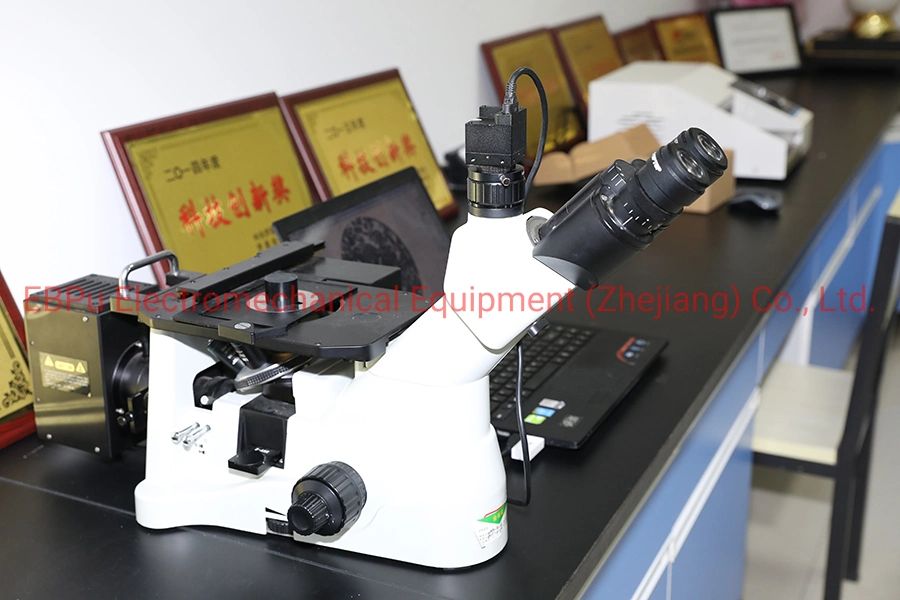 Laboratory Instrument Inverted Metallurgical Microscopes Support Microscope Camera