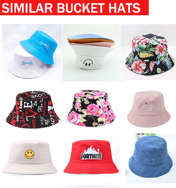 Wholesale Custom New Design Fashion Unisex Luxury Fisherman Wide Brim Sun Protective Bucket Hat Cap