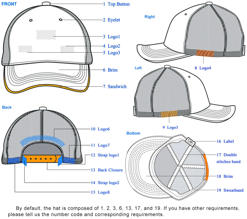 Black Net Cap Baseball Cap Sun Hat Truck Cap Driver Cap Outdoor Cap Beach Cap
