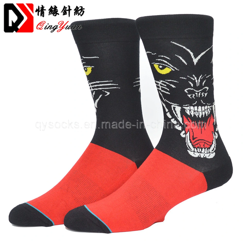 Custom Men Colorful Happy Business Dress Socks