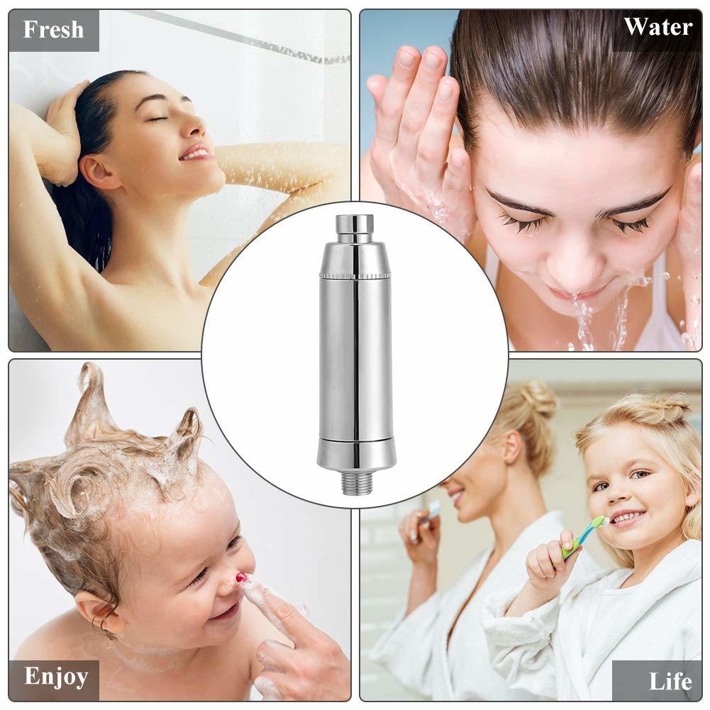 pH Energize Shower Water Filter Remove Chlorine, Fluoride, Heavy Metals, Bacteria & Viruses Hard Water Shower Purifier