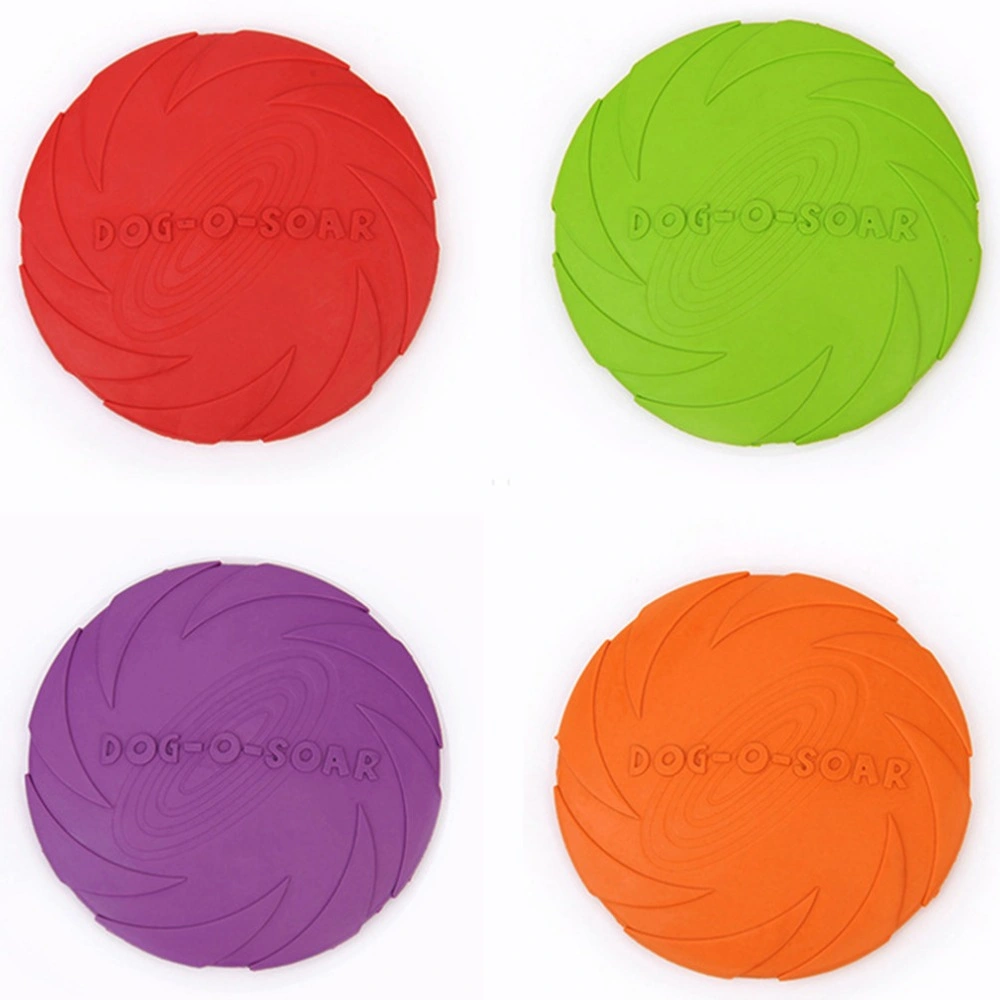 Funny Silicone Dog Flying Discs Resistant Chew Puppy Training Interactive Pet Products