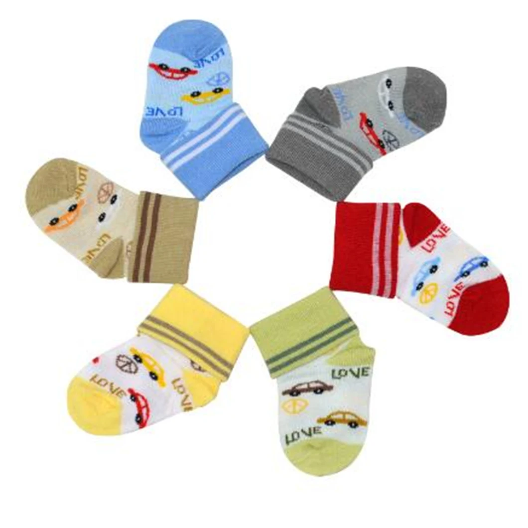 Newborn Funny Cute Boy Girl Organic Cotton Baby Socks