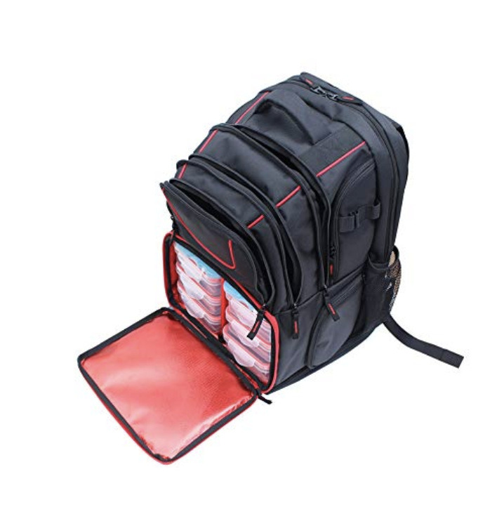 6 Persons Cooler Bag 1680d Oxford Fitness Bag Durable Lunch Bag Outdoor Picnic Backpack