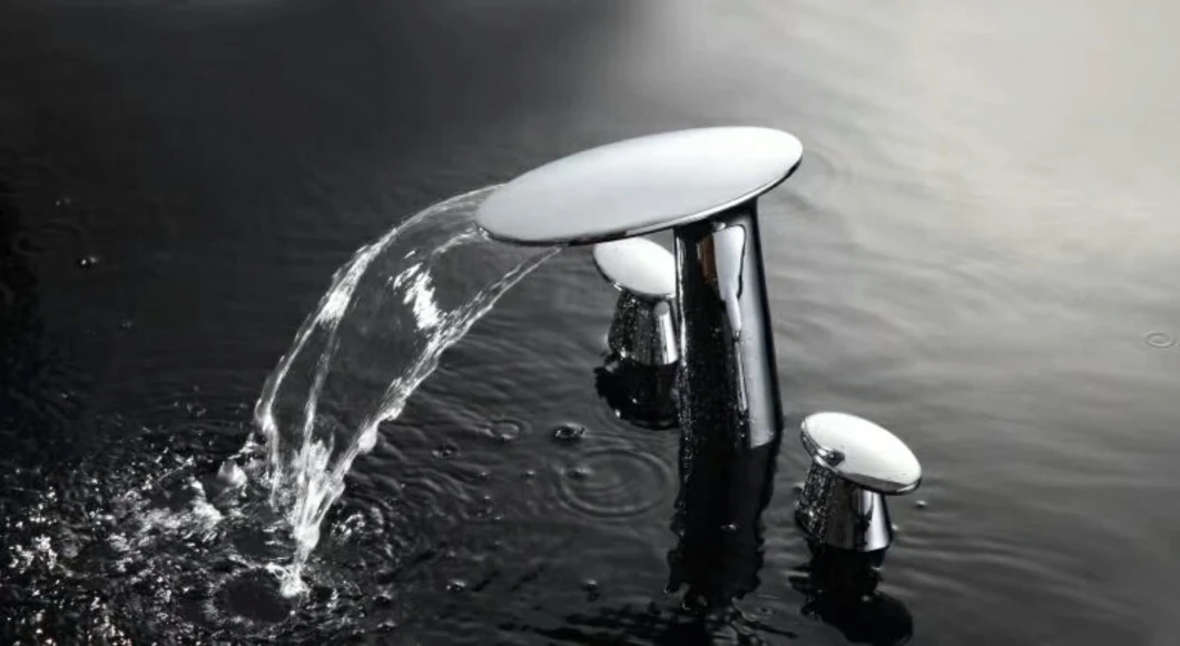 New Design Bathroom Waterfall Brass Lavatory Basin Kitchen Bathtub Water Shower Faucet