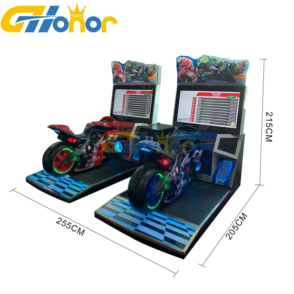 Electronic Coin Operated Simulator Video Game Arcade Motor Racing Game Machine Coin Operated Motorcycle Driving Game Machine for Adult