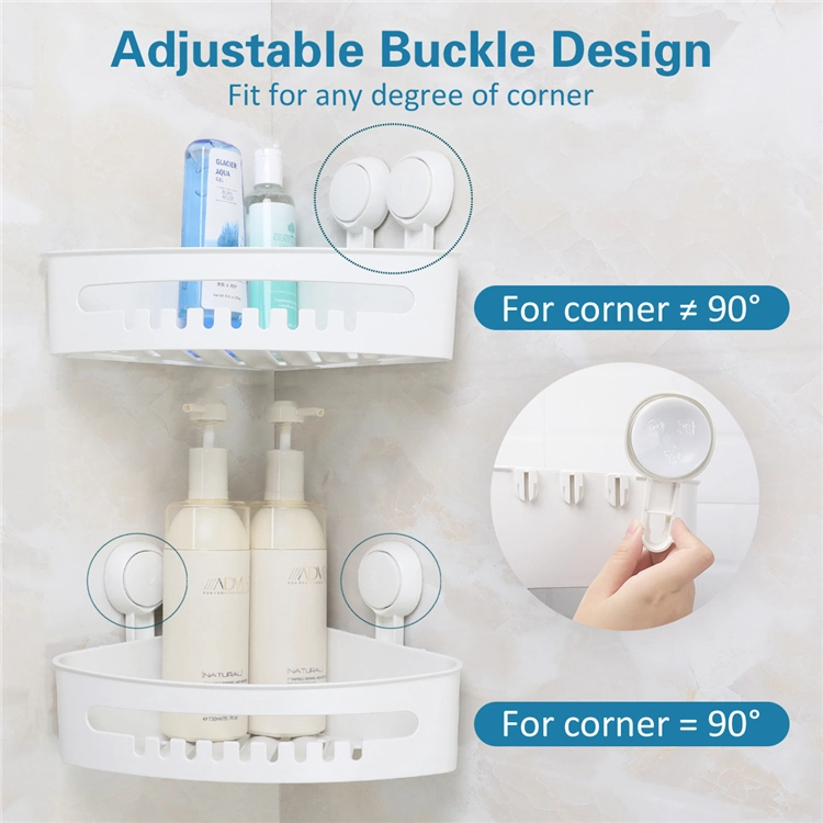 Wall Mount Suction Cup Shower Holder Shower Caddy Basket with Suction Cup