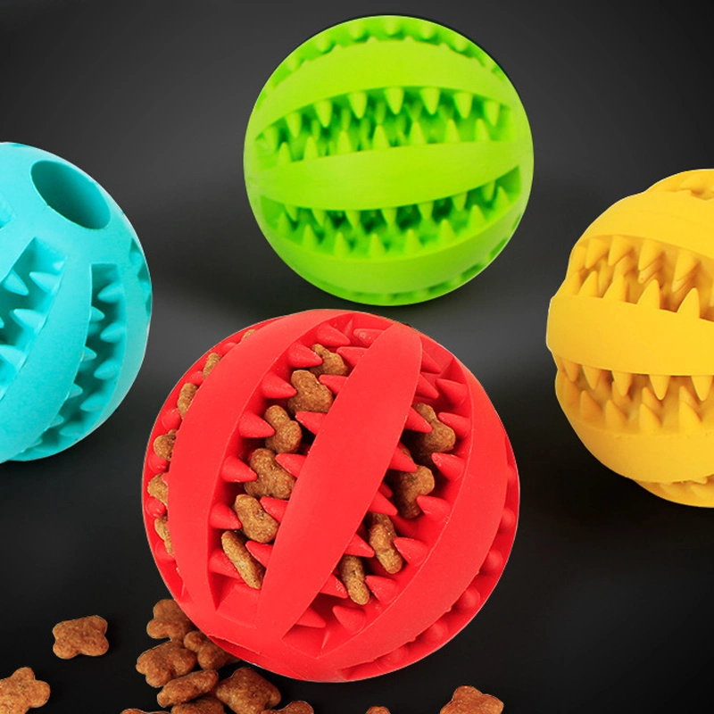 New Pet Toy Interactive Rubber Balls Pet Dog Cat Puppy Chew Toys Ball