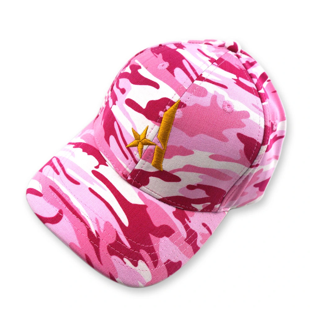 Pink Camouflage Baseball Cap Dad Cap Light Cap Hip Hop Cap Sunbonnet Custom Cap Outdoor Cap Sports Cap Activity Cap Beach Cap Wholesale Custom