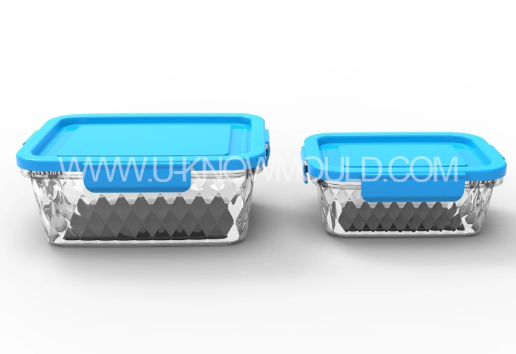 Plastic Transparent Lunch Box Injection Mold/Plastci Lunch Container Injection Mould