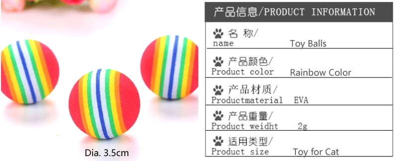 Ext-Length Fishing Cat Rod / Cat Teaser / Pet Toy Cat Amuse Yourself with Ten Rainbow Balls