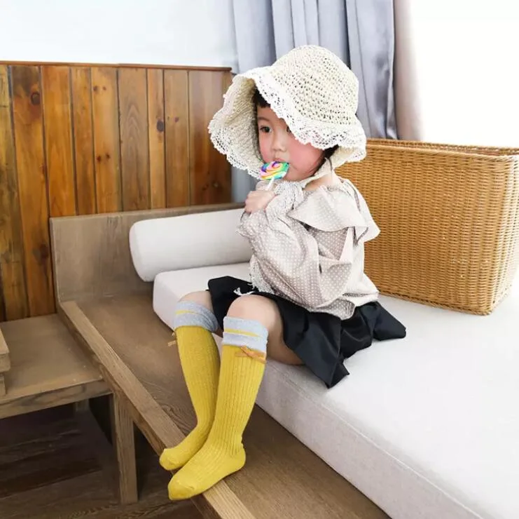 Knitted Cotton Girl Toddler Baby Mesh Knee High Baby Socks