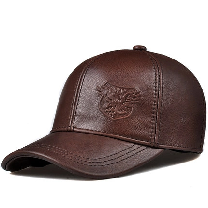 Custom Fashion Military Cap Leather Army Hat Sports Black Baseball Hat