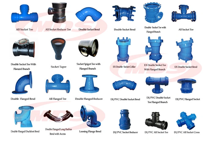 ISO2531 Di Ductile Cast Iron Pipe Fittings Double Flanged 90 Degree Bend/Elbow DN600