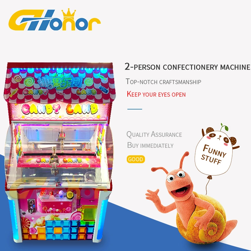 Factory Price 2 Players Arcade Kids Game Machine Arcade Gift Vending Game Coin Operated Candy Claw Crane Machine Arcade Catching Candy Game Machine