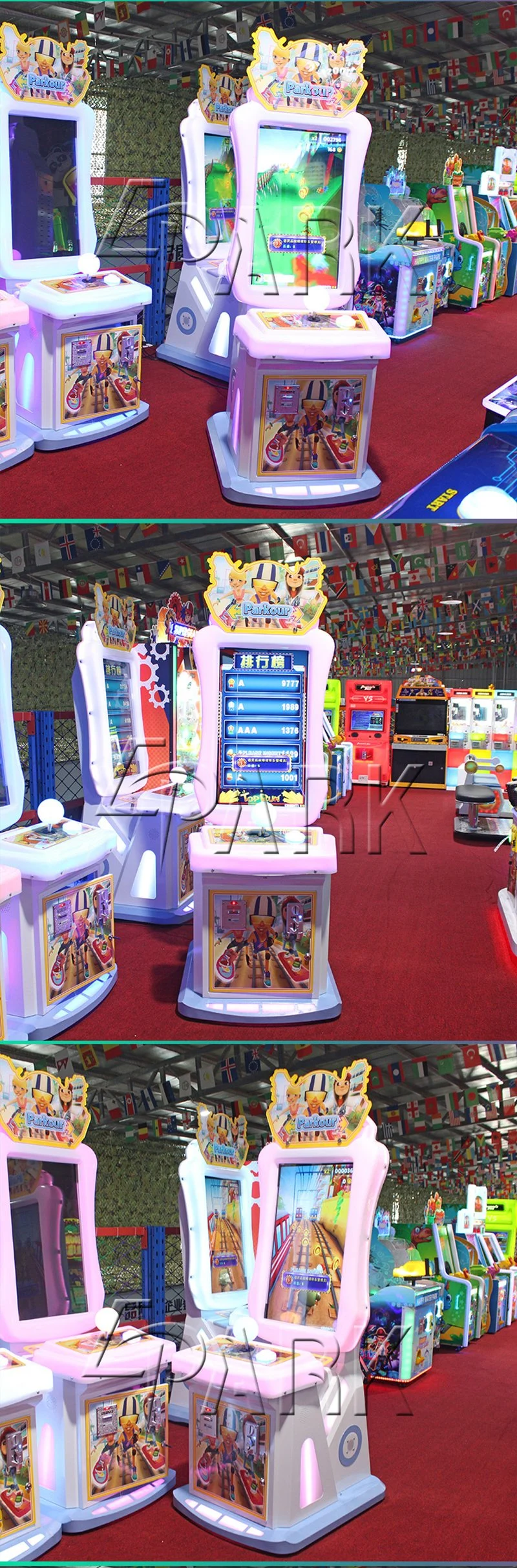 Luxury Parkour Shooting Machine Kids Running Games out Prize Video Game Machine for Sale