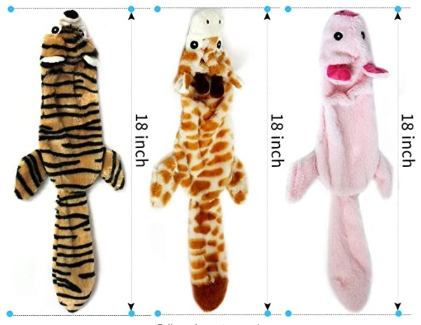 Dog Squeaky Toys, 6 Pack Cute Animals Pets Toys