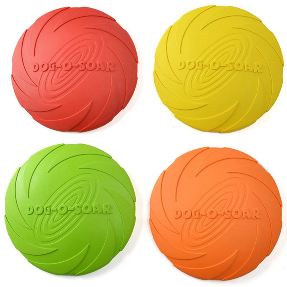 Funny Silicone Dog Flying Discs Resistant Chew Puppy Training Interactive Pet Products