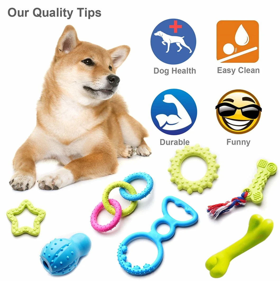 Custom Dental Durable Puppy Silicone Rubber Pet Dog Chew Toy